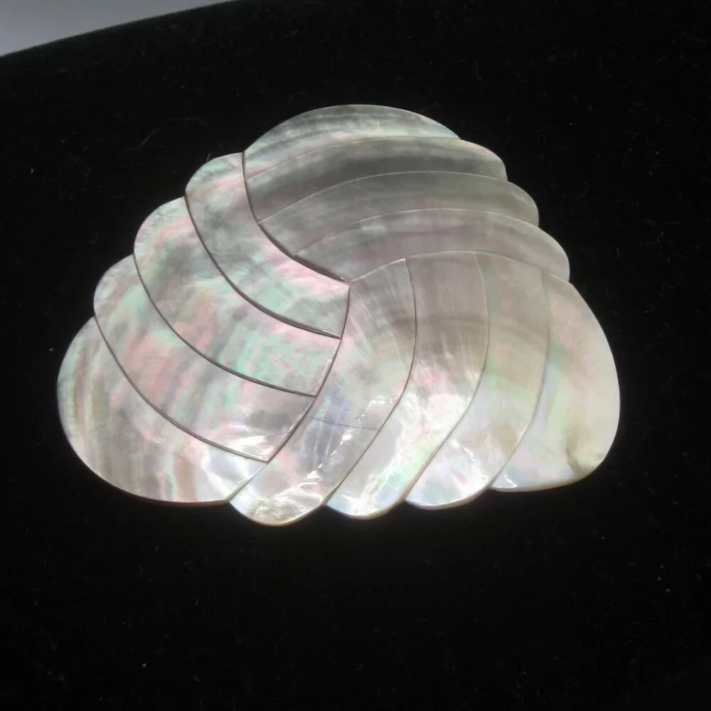 Vintage Abalone Shell Belt Clip Buckle